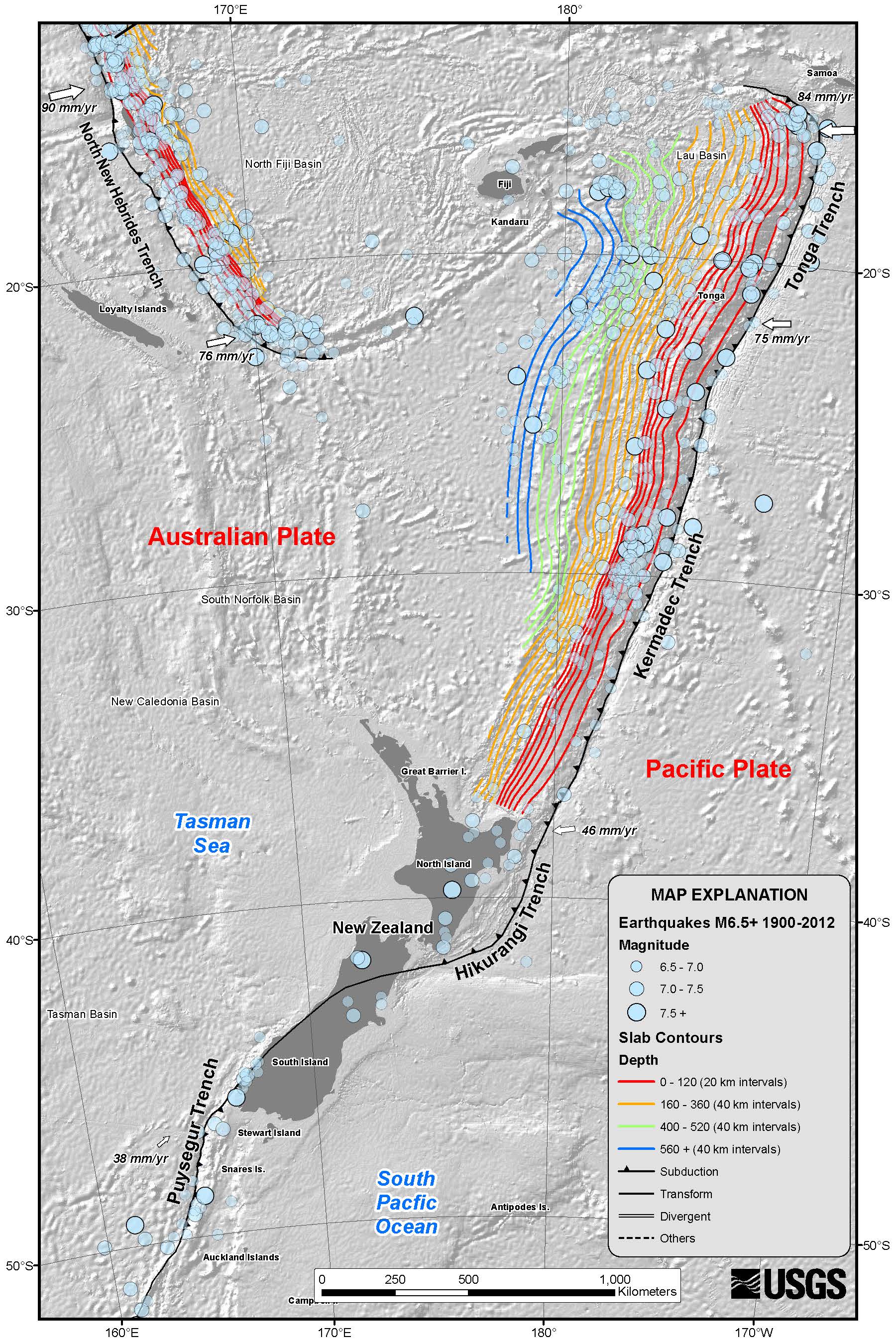 M=6.5 NW south Island