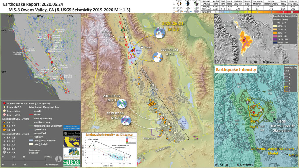 Earthquake Report Owens Valley Ca Jay Patton Online
